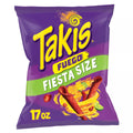 Takis Fuego Spicy Rolled Tortilla Chips Fiesta Size Bag, 17oz