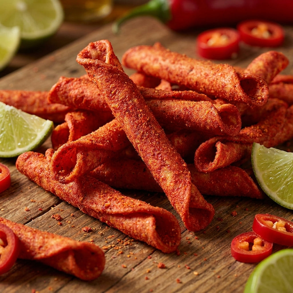 Takis Fuego Spicy Rolled Tortilla Chips Fiesta Size Bag, 17oz