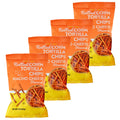 Trader Joe's Nacho Cheese Flavored Rolled Corn Tortilla Chips 9 oz - 4 Pack