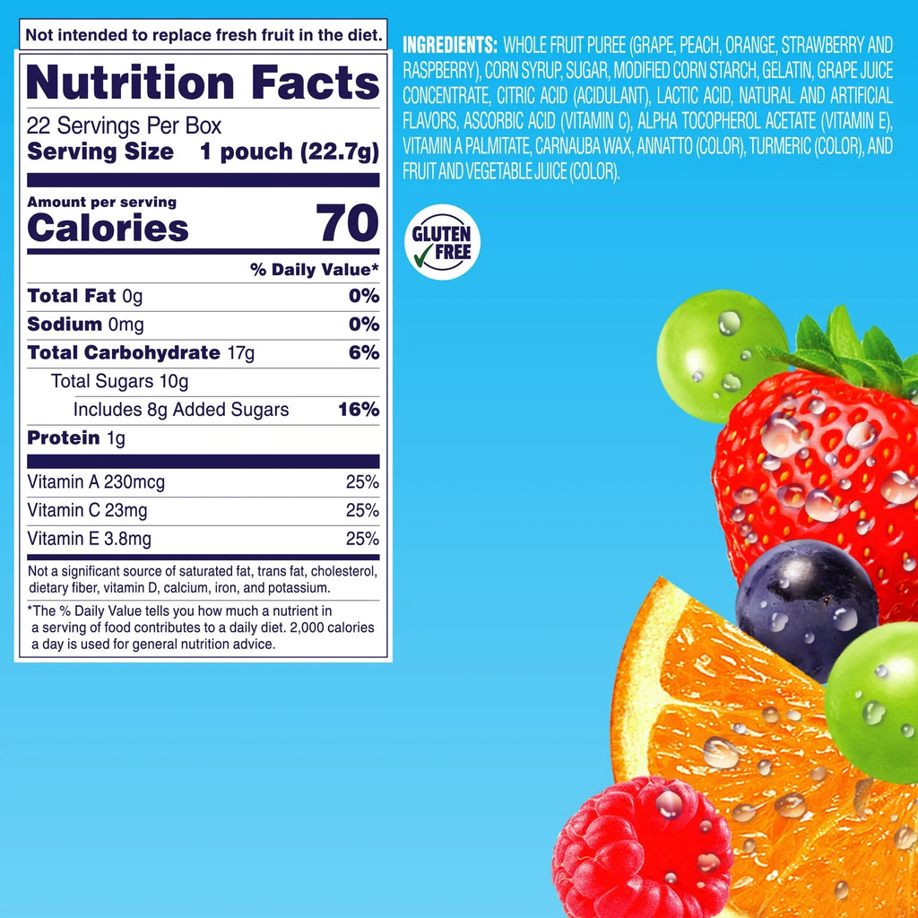 Welch's Fruit Snacks Gluten-Free Mixed Fruit Soft Fruit Snacks