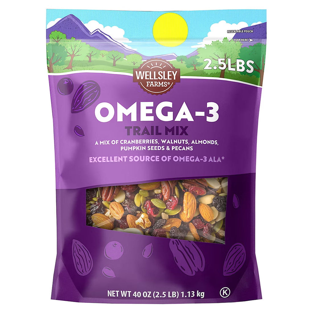 Wellsley Farms Omega-3 Trail Mix, 40 oz.