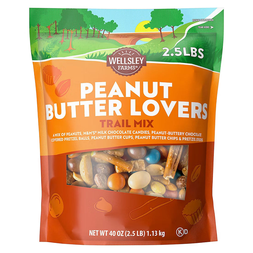 Wellsley Farms Peanut Butter Lovers Trail Mix, 40 oz.