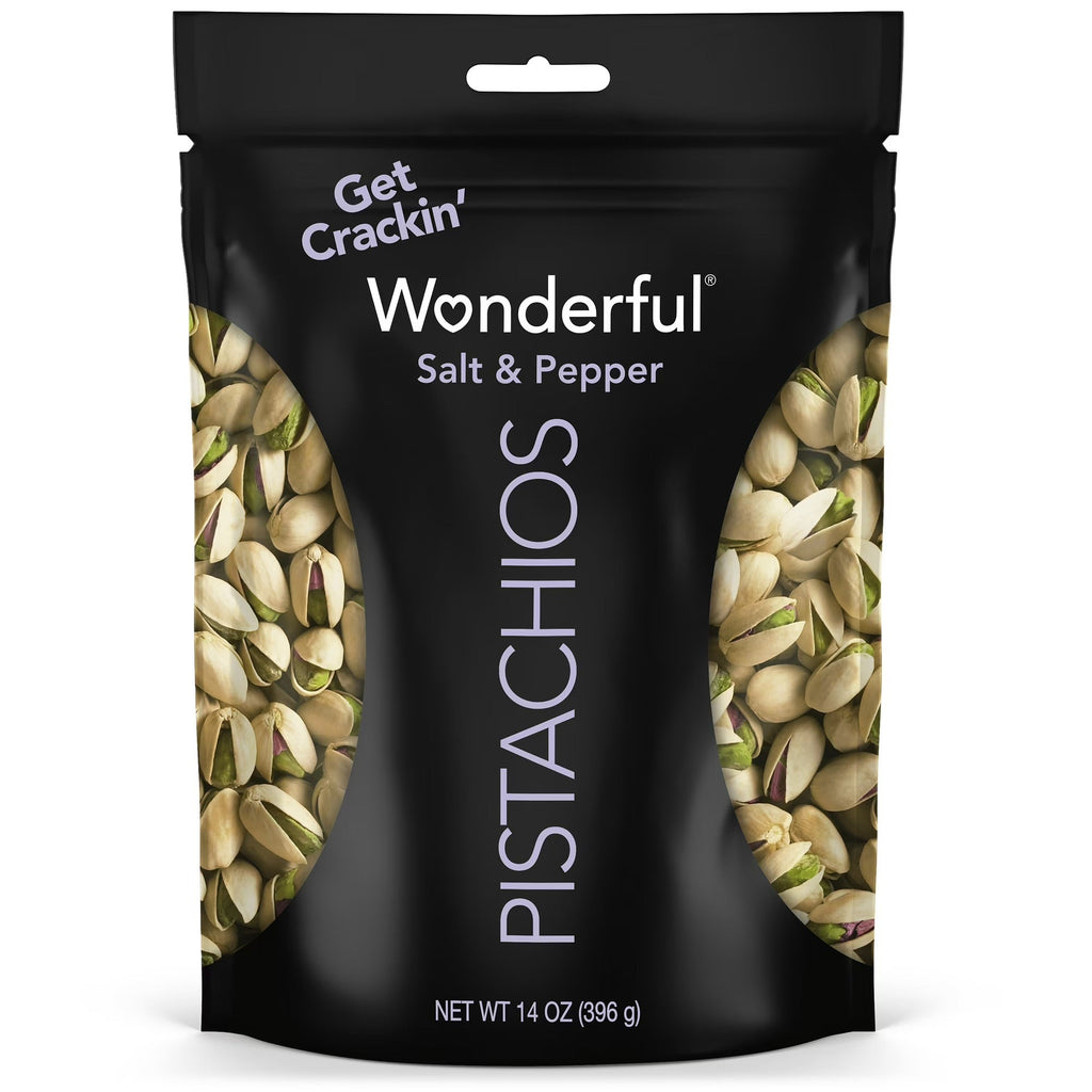 Wonderful Flavored Pistachios In-Shell Salt & Pepper, 14oz.