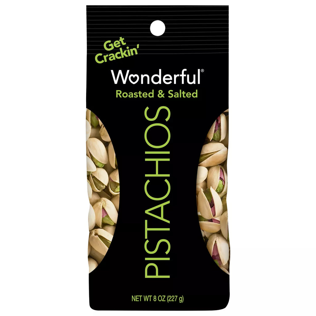 Wonderful Roasted & Salted Pistachios, 8oz.